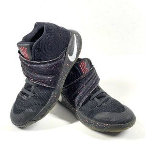Nike Kyrie 2 Black‎ Bright Crimson Red Speckle 827280-006 Children's Size 3Y